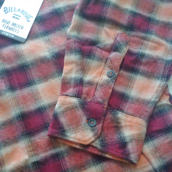 BillABONG NEW Coastline Stretch Flannel - Picture 5 of 8
